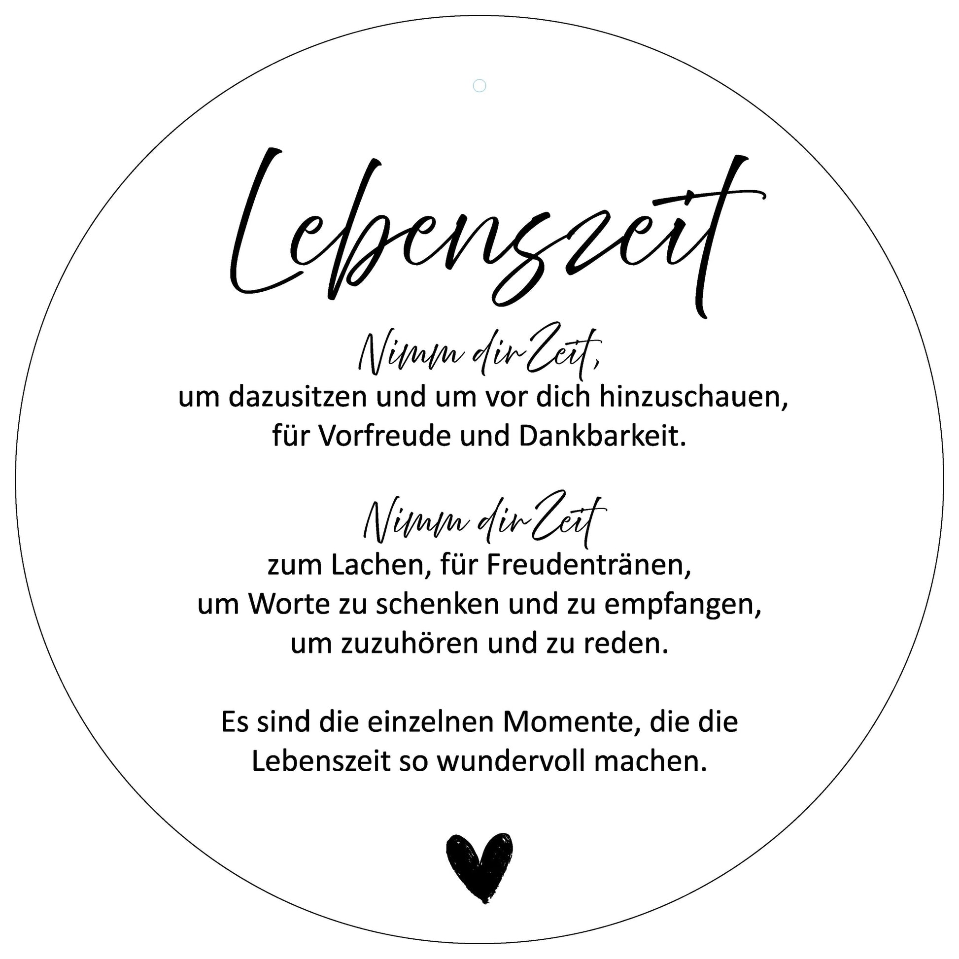 Aluboard "Lebenszeit" - dekoboards