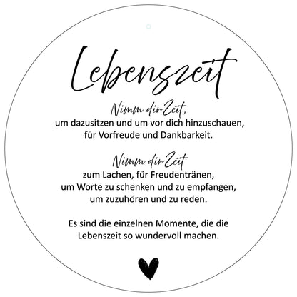 Aluboard "Lebenszeit" - dekoboards