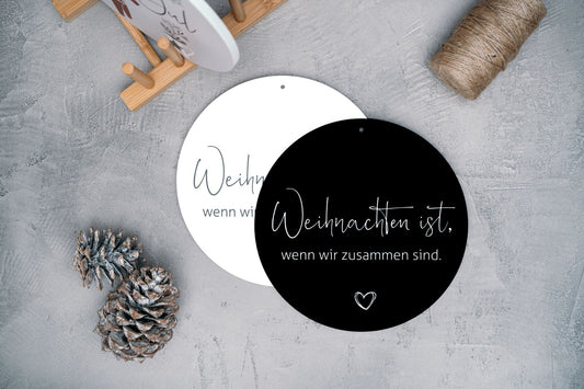 Dekoboard "Weihnachten ist, wenn wir zusammen sind." - dekoboards