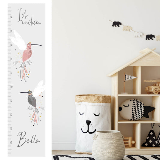 Kinder - Messleiste "Birds", lightgrey - dekoboards